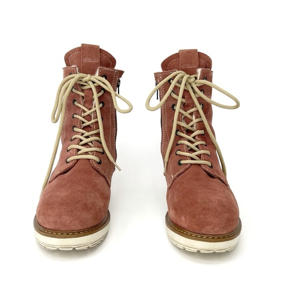 Overland Bree Wool-Lined Suede Ankle Boots Women's Euro Size 37 = US 6.5-7 EUC - Picture 4 of 16